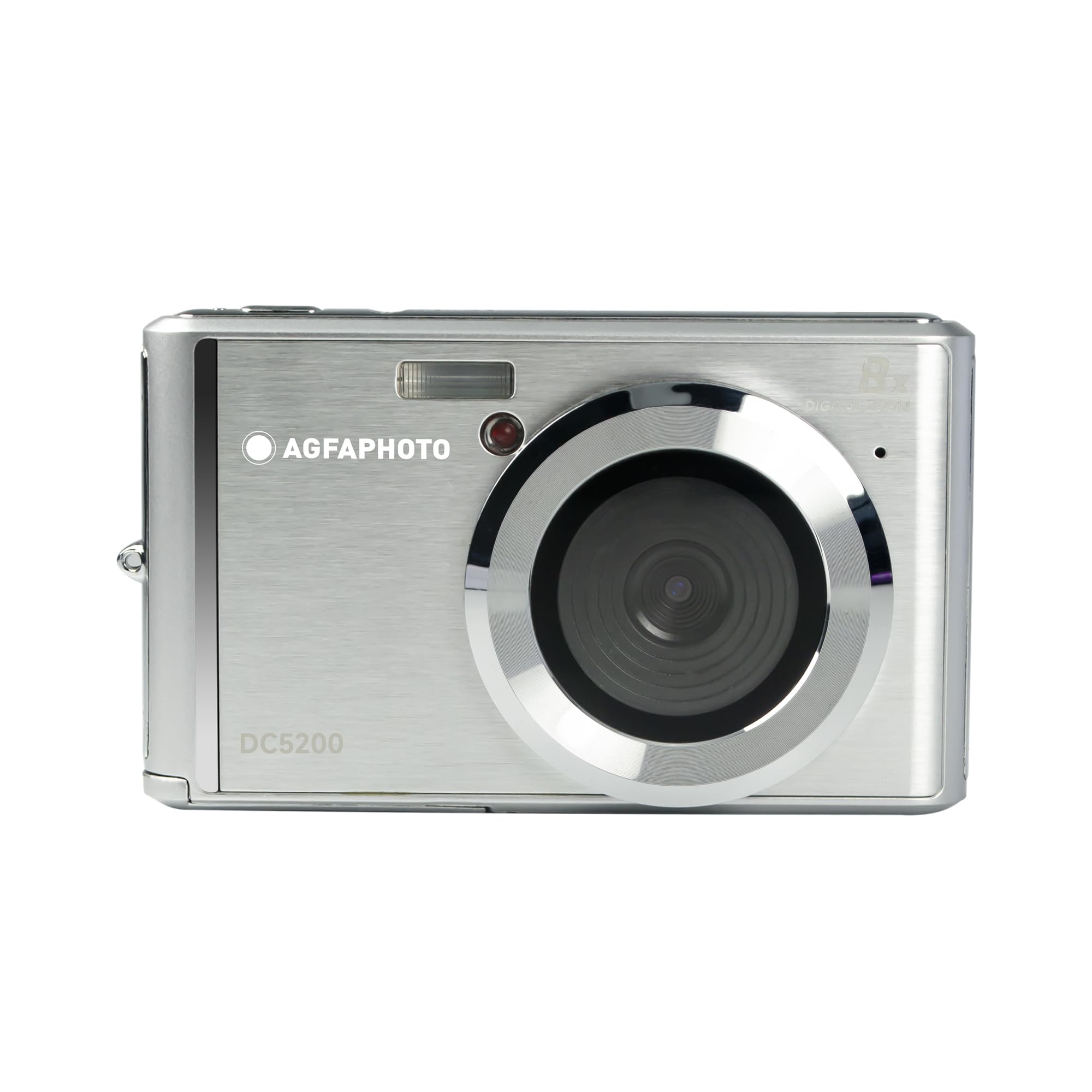 Agfa Photo - Cámara Digital compacta con 21 Mpx, Sensor CMOS, Zoom Digital 8X y Pantalla LCD, Color Plateado