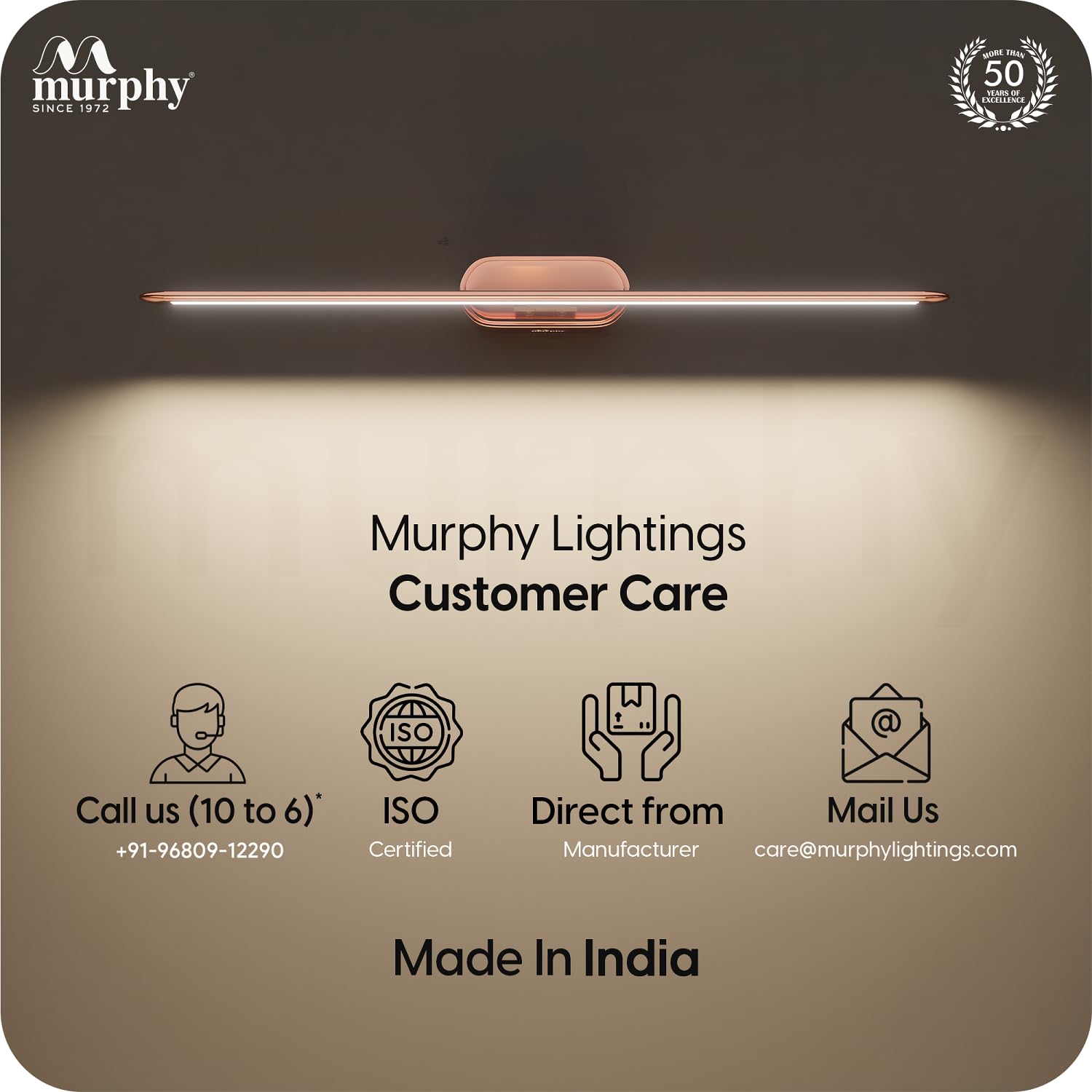 Color Changing LED Mirror Light - Cool, Warm, Natural White -6