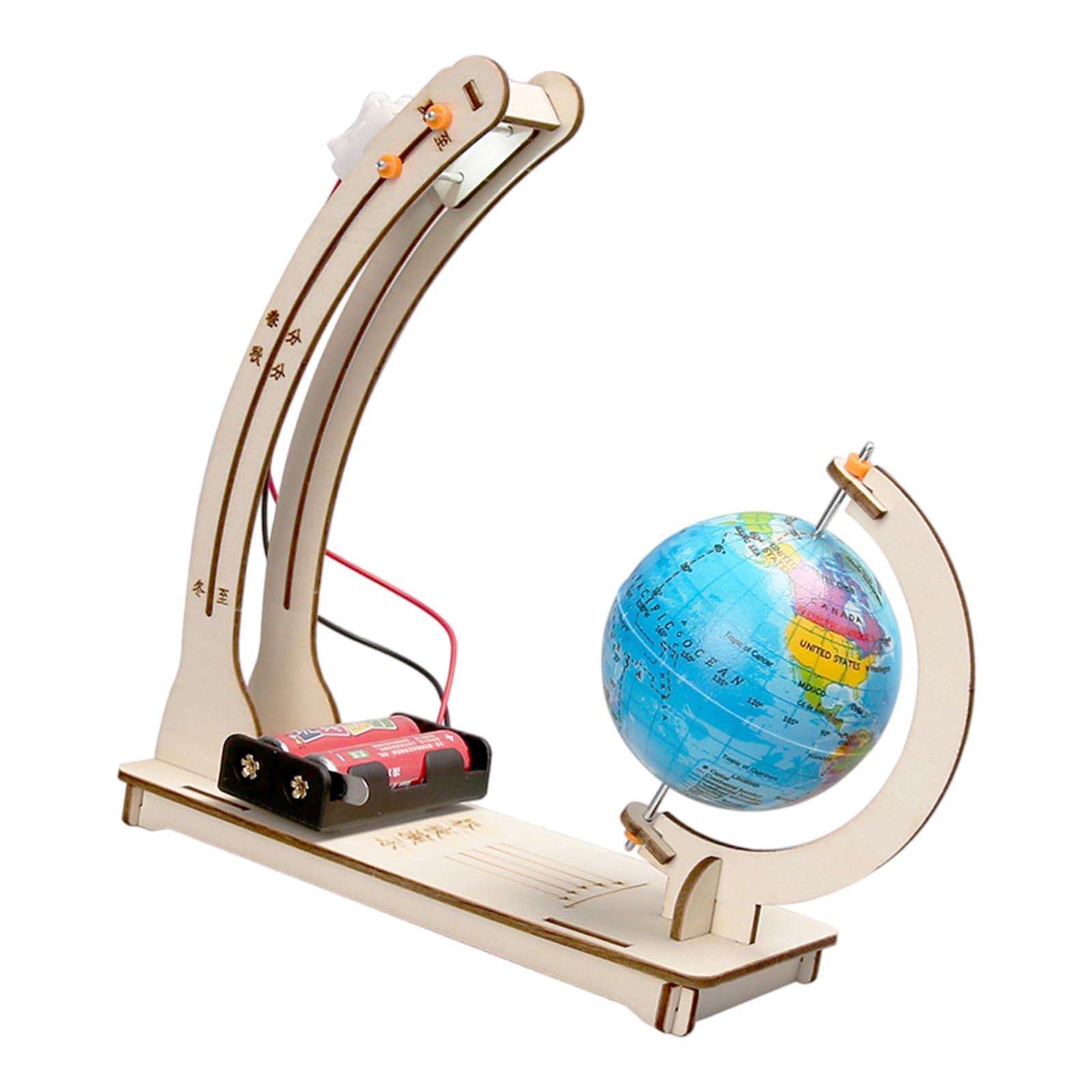 Ljmyy Creative Wooden Day And Night Rotation Demonstration Model For Science Learning