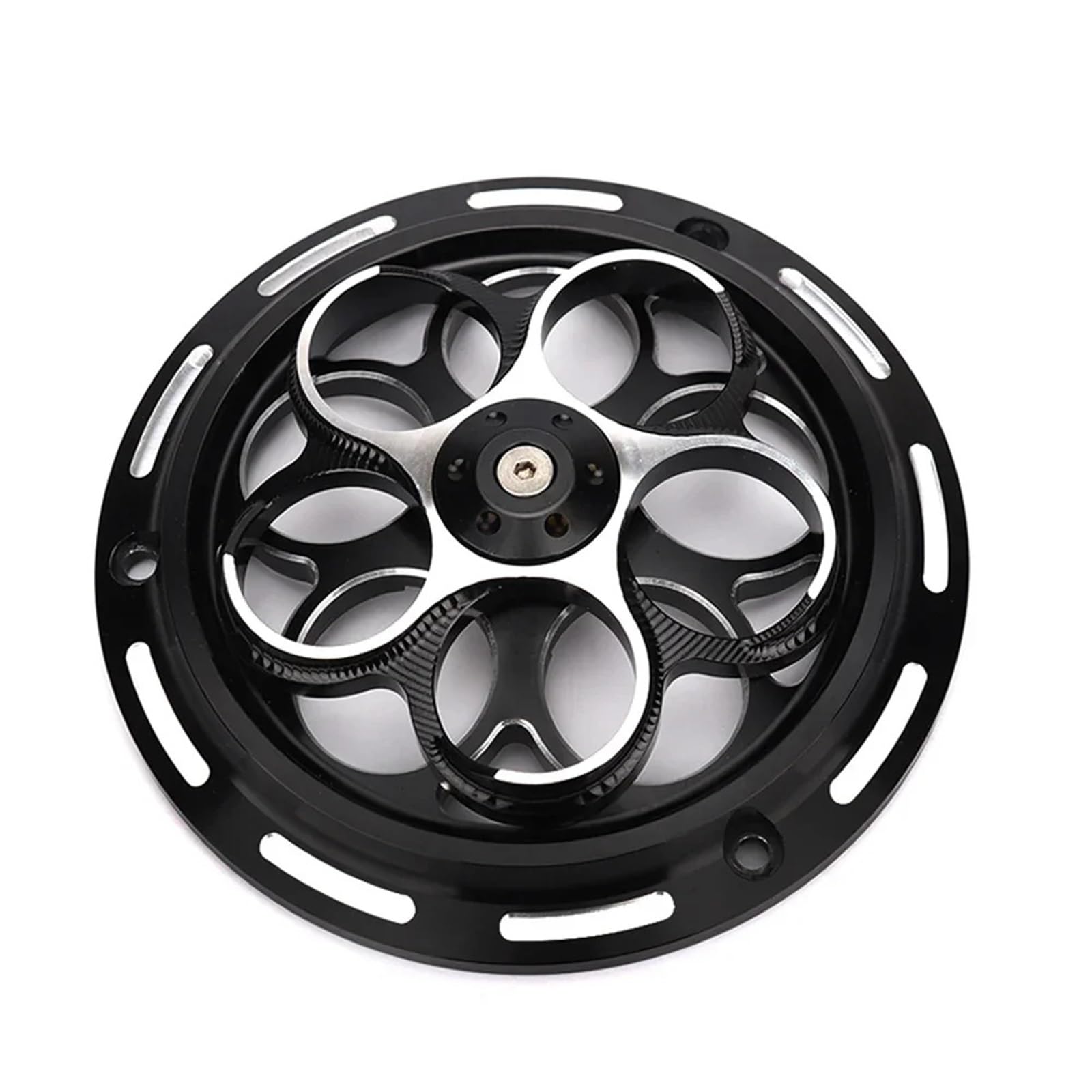 Copertura per ventola di raffreddamento rotante per Vespa Sprint Primavera 150 2013-2021 Copertura del radiatore del motore in alluminio CNC (ROSSO)