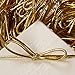 6 inch Gold Stretch Loops Shiny Metallic Braided Elastic Cords Pack of 100