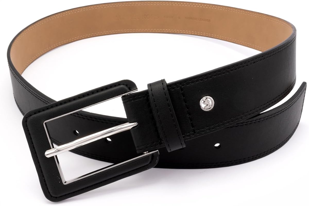 Michael Kors Womens 1.5 Inch Leather Belt, Stylish Fashion Accessory for Everyday Wear