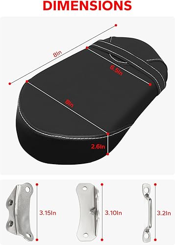 Miniatura 2 de Amazicha Kit de almohadillas para asiento de pasajero trasero de motocicleta compatible con Yamaha Star Bolt XV950 Bolt XVS950 R-Spec 2014-2018