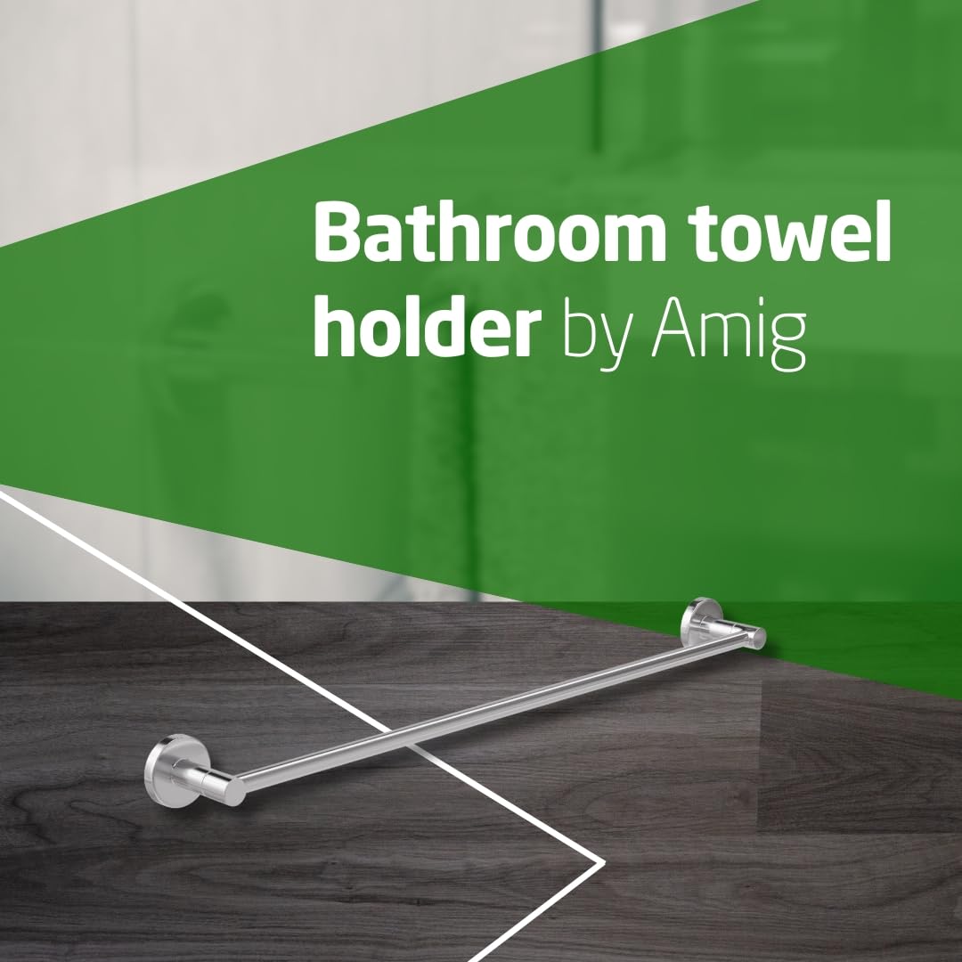 Amig - Bathroom Towel Rail Mod. Gorliz-2, Silver, 50 cm - Image 2
