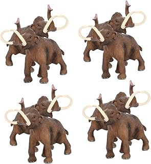 Amosfun 8 Pçs Simulado Mamute Modelo De Animal Selvagem Pelúcia Animais Da Vida Selvagem Modelo Brinquedos De Mesa Brinquedos Infantis Animais Para Crianças Brinquedo Em Forma De