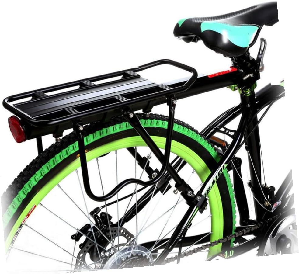 Rear Bike Rack Cargo Carrier Black Bicycle Rear Rack for Mountain Compatible with Bicycles