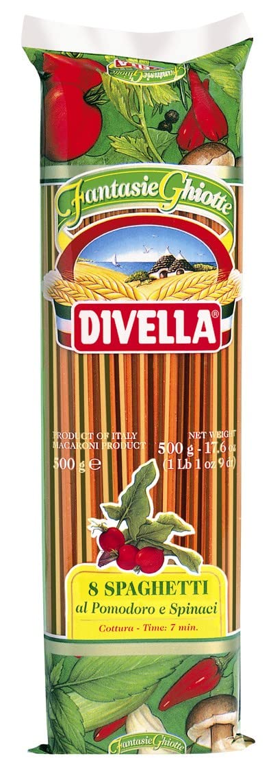 Divella Spaghetti Tricolor Pasta, 500 gm