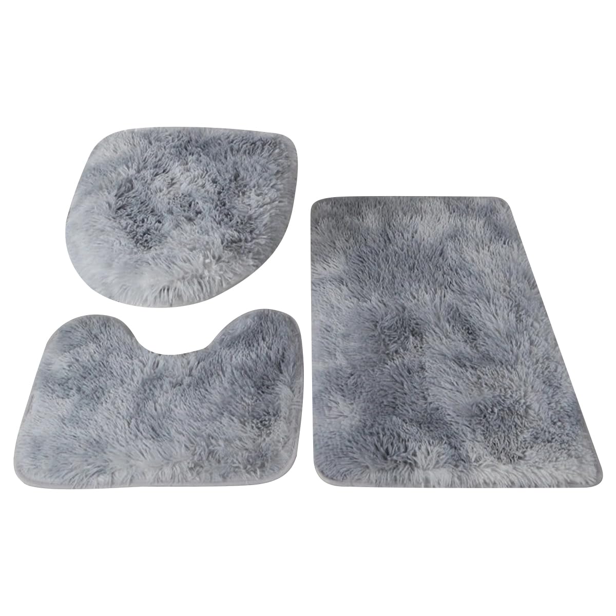 Tapis en forme de U antidérapant gris lot de 3 pour éviter les glissades