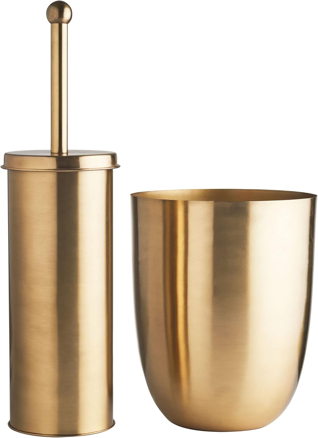 OurHouse Two Piece Toilet Brush & Bin Set, Toilet Bathroom Cleaning Brush Set, Perfect for Any