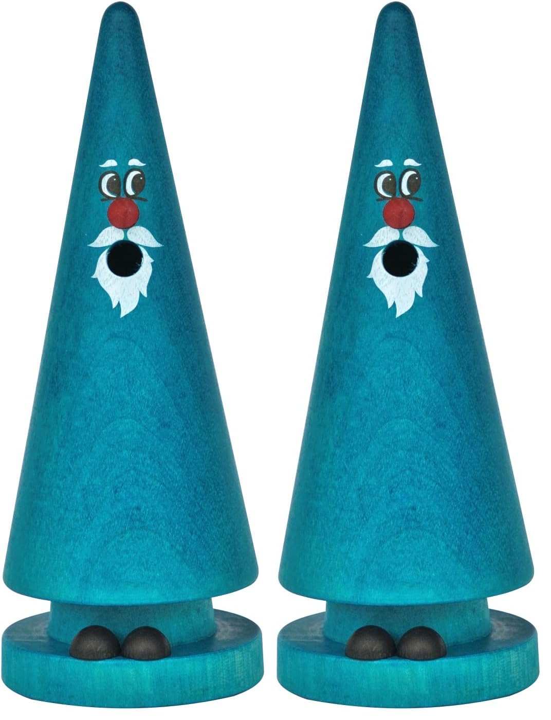 Crottendorfer Räucherkerzen - Räucherfigur/Räuchermännchen - Ziegenbeine - Motiv: Waldi Winter - 13 cm - Made in Germany (Packung mit 2)