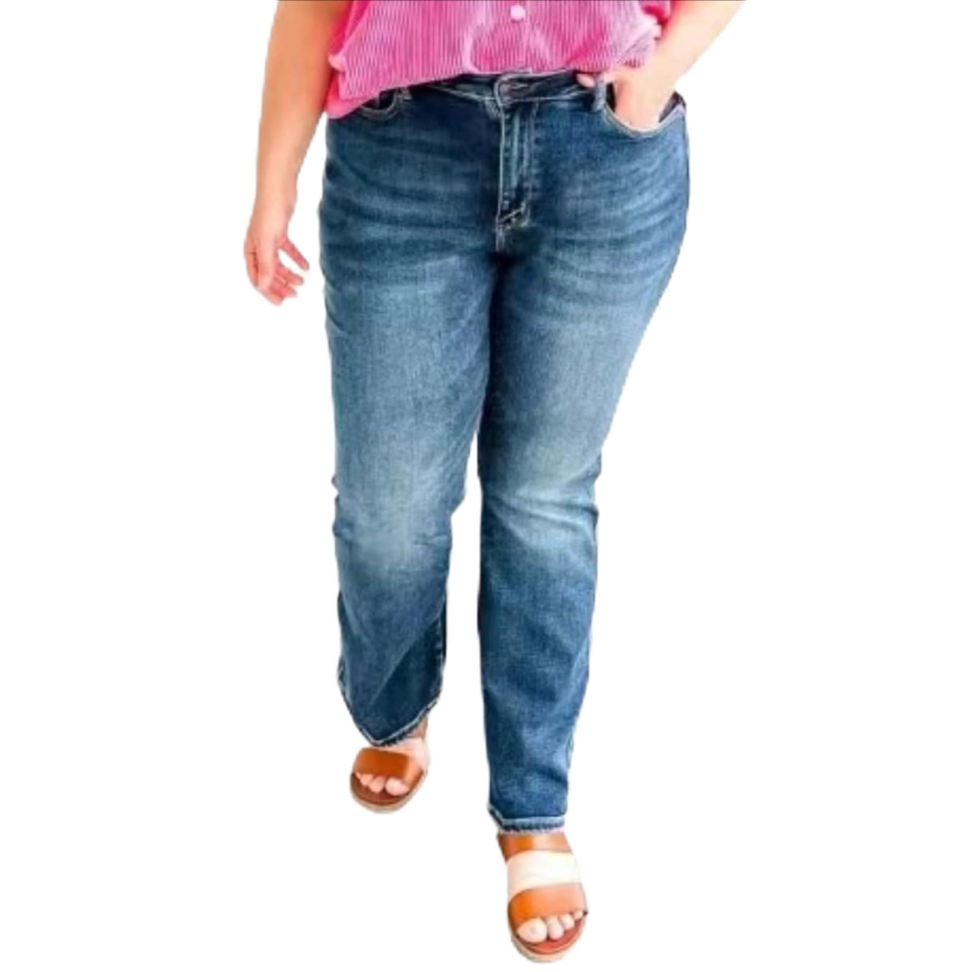 Jean d'été extensible anti-compression à jambe large fluide - 3