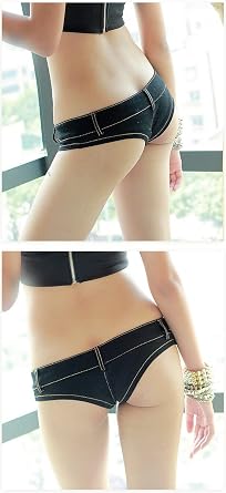 Faringoto Women's Sexy Low Waist Stretch Mini Denim Shorts Hot Pants Clubwear