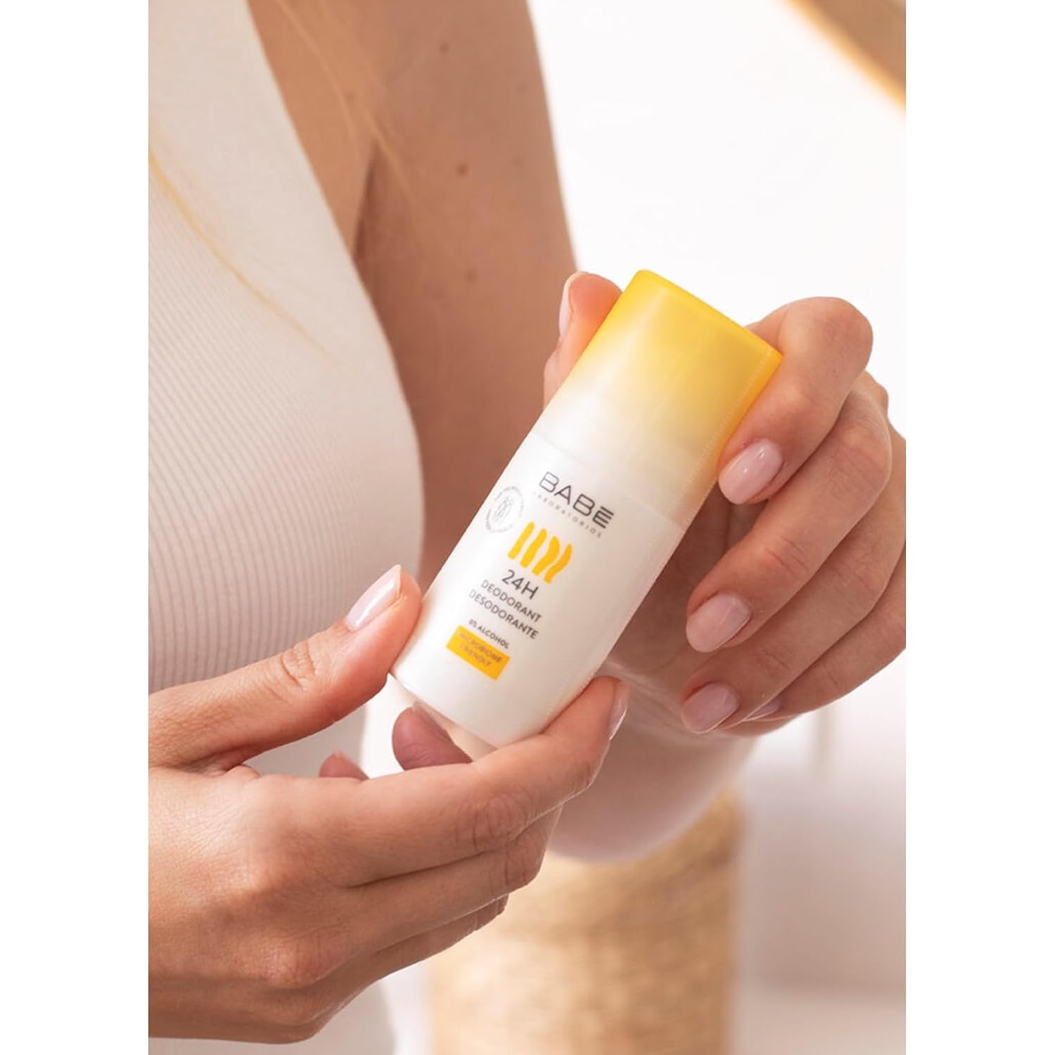Babe 24H Roll-On Deodorant – Microbiome-Friendly, Aluminum & Alcohol Free, For Sensitive Skin, Dermatologist-Tested, Non-Sticky, Long-Lasting Freshness – 1.7 fl oz