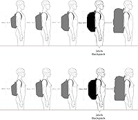 Vista 8 de Swissdigital Mochila de viaje grande de diseño JAVA para hombre, Negro/Verde, T