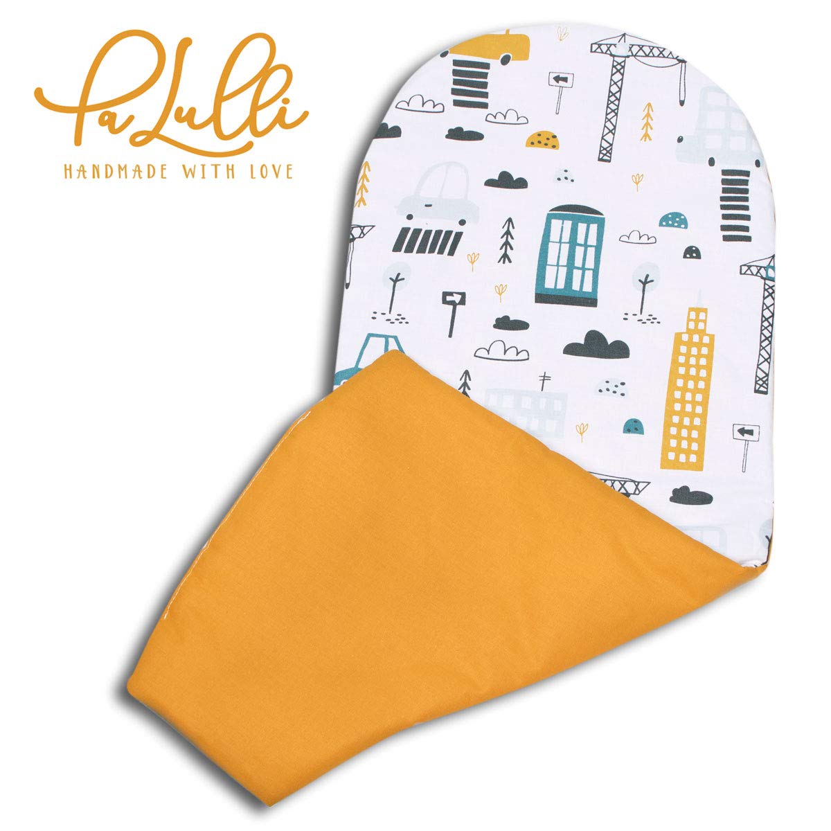 PaLulli Nid bébé, nid Douillet Multifonctionnel avec Matelas supplémentaire Moelleux, Cocon, nid, lit bébé, lit de Voyage pour Nouveau-né, 100% Coton Oeko-TEX, Made in The EU (The Cars)