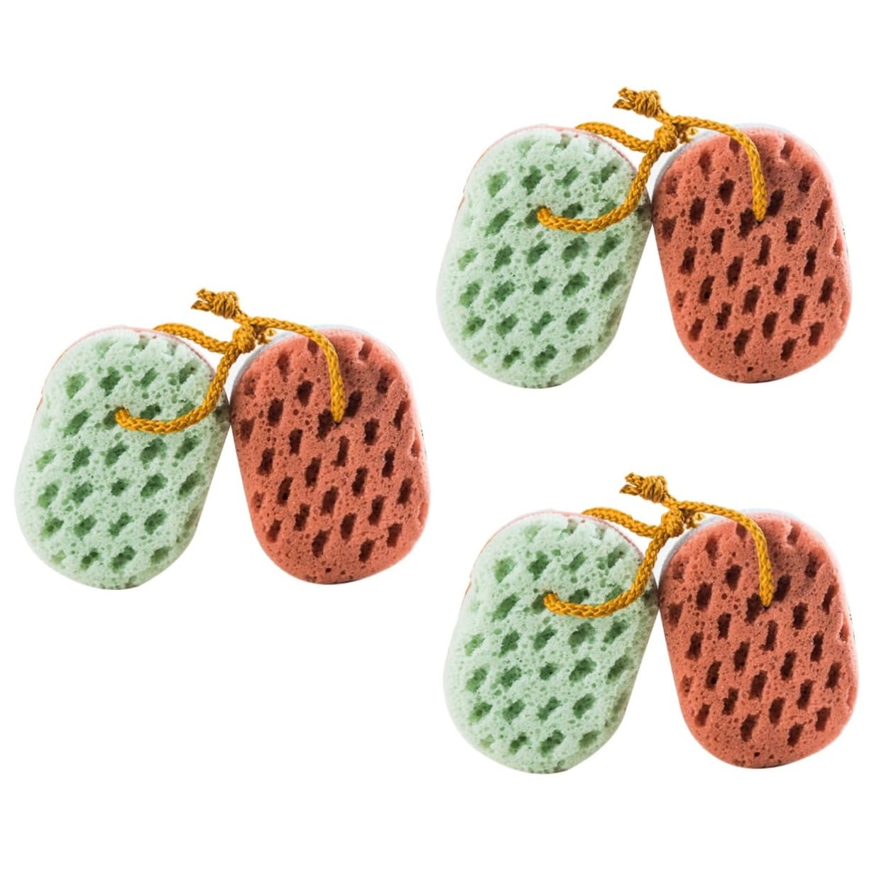 FRCOLOR 6piezas Esponjas De Marinas Macarons De Exfoliantes Para Cuerpo Para y