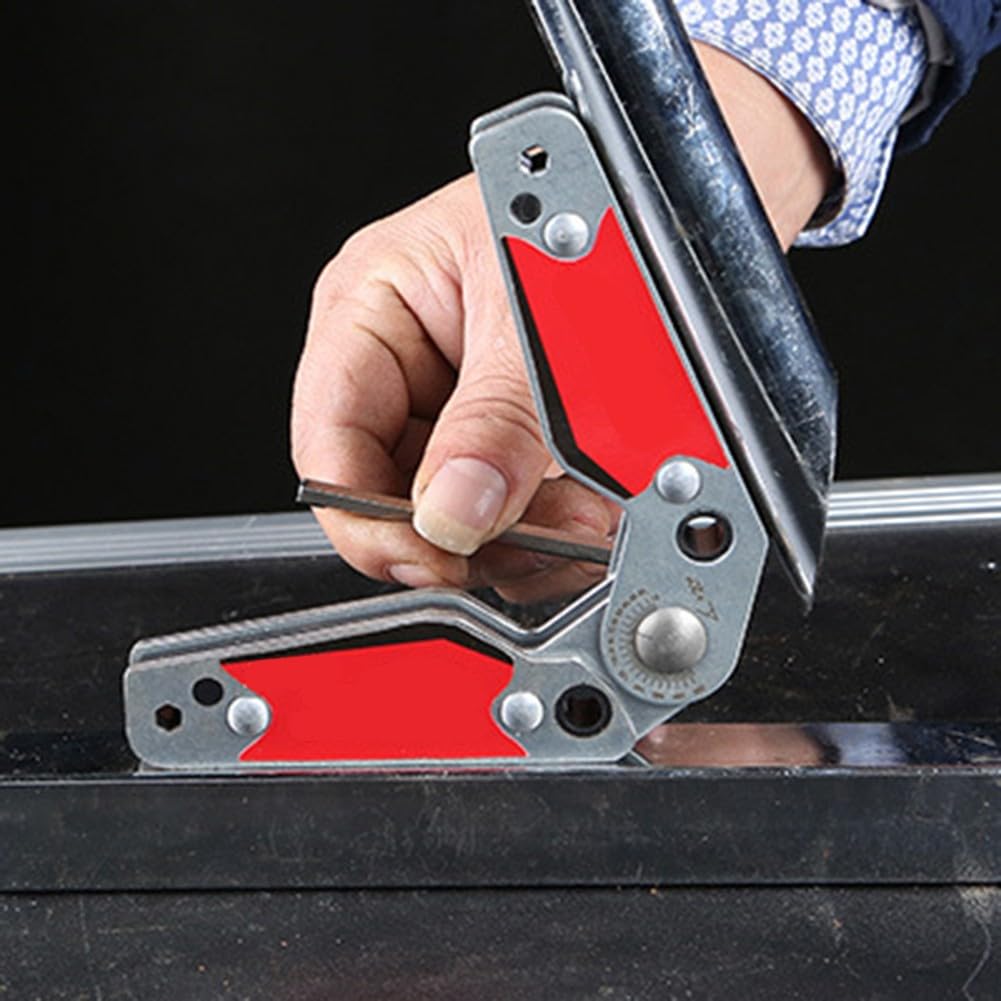 Posicionador de soldadura ajustable, accesorio de soldadura magnético de 20°-200°, sujeción de 75 libras para fuerza de doble cara para construcción de metal