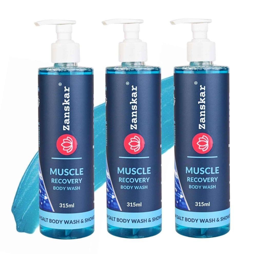 Image of Epsom Body Wash (315 ml) for Workout Recovery | Active Lifestyle Shower Gel | Sore Muscles & Fatigue Relief | Salicylic Acid + Niacinamide + Amino Acids | Suitable for all Skin Types (Pack of 3)