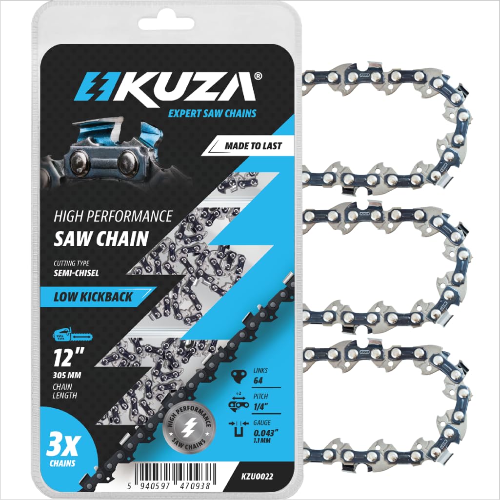 Cadena de motosierra de 12 pulgadas (30 cm) para STI HL 1/4" .043" 64TG - 71PMM3 64 (3 cadenas)