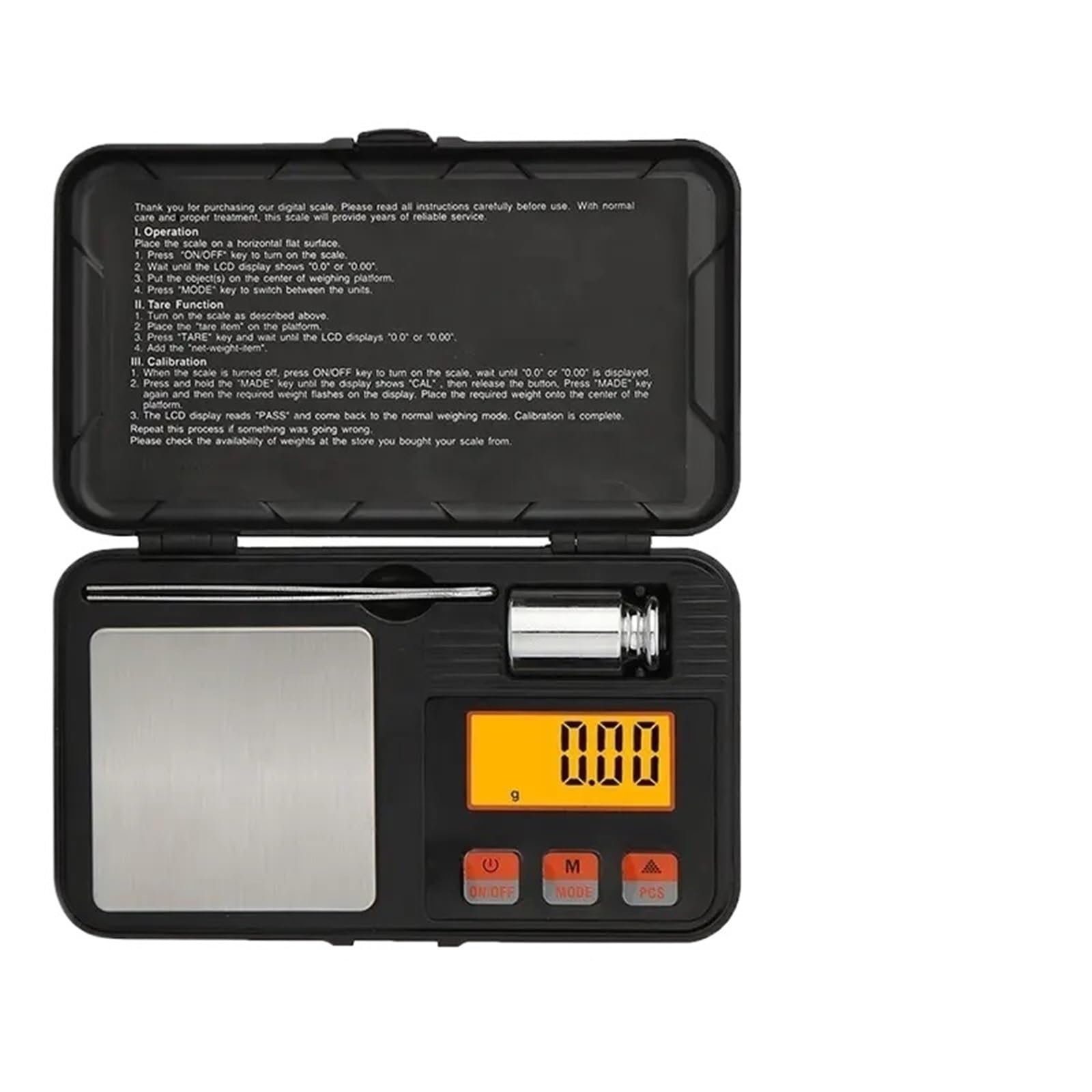 básculas de precisión, 1 Unidad de báscula Bolsillo precisión 0,001 g, balanza electrónica Digital, Mini magnesio portátil(50g-0.001)