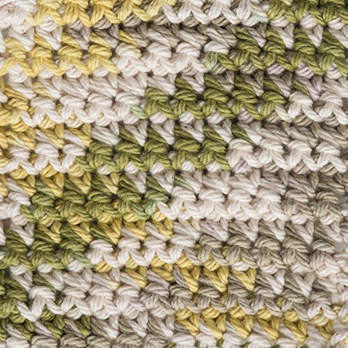 Image of Lily Sugar 'N Cream The Original Ombre Yarn, 2oz, Gauge 4 Medium, 100% Cotton, Guacamole - Machine Wash & Dry