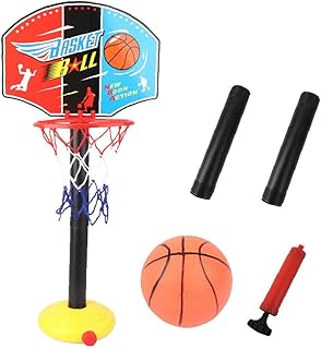 Basketball Stand Enfants Jeu De Balle Ajustable En Hauteur Panier De Basket Ball En Rack Pour La Famille Jeu Intérieur Extérieur