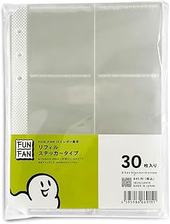 Fun Fan 替换纸 贴纸类型[30张]