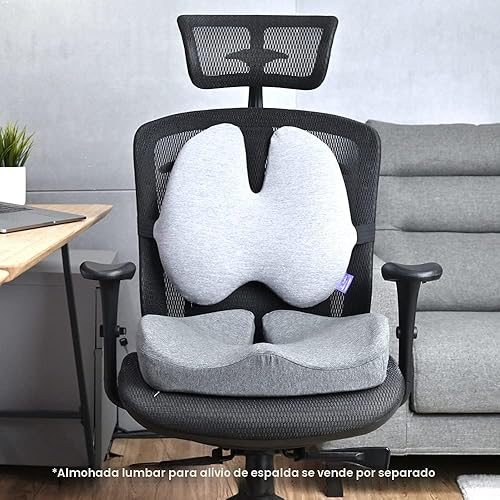 Miniatura 9 de C CUSHION LAB Cojín de Asiento Patentado para Alivio de Presión para Largas Horas de Estar Sentado en Silla de Oficina/Casa, Auto, Silla de Ruedas