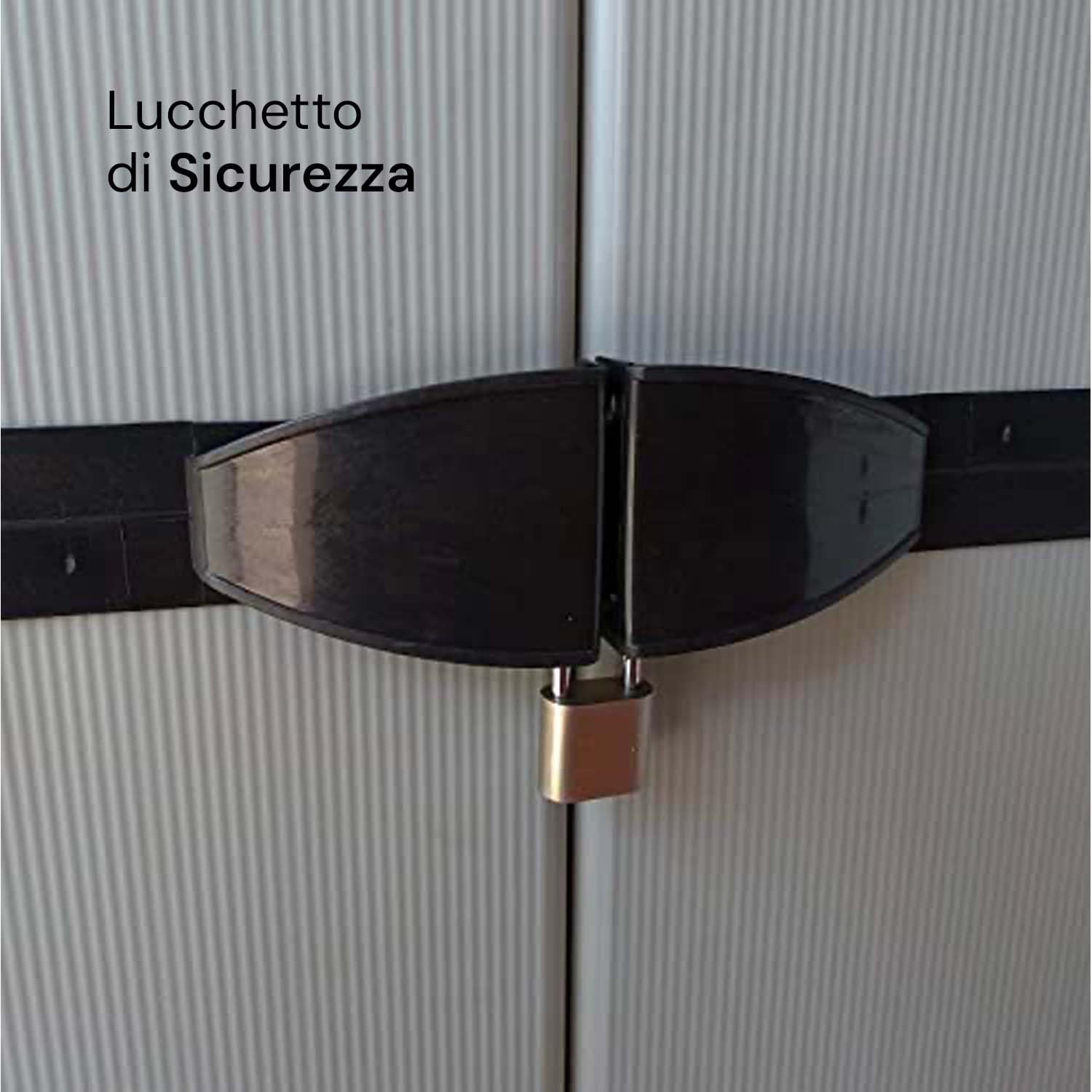 Avilia Armadio a 2 Ante - 3 Ripiani in Resina Riciclata, Montaggio Facile Senza Viti, Ideale per Interni ed Esterni, Campeggio - 68x40x165 cm Impermaebile