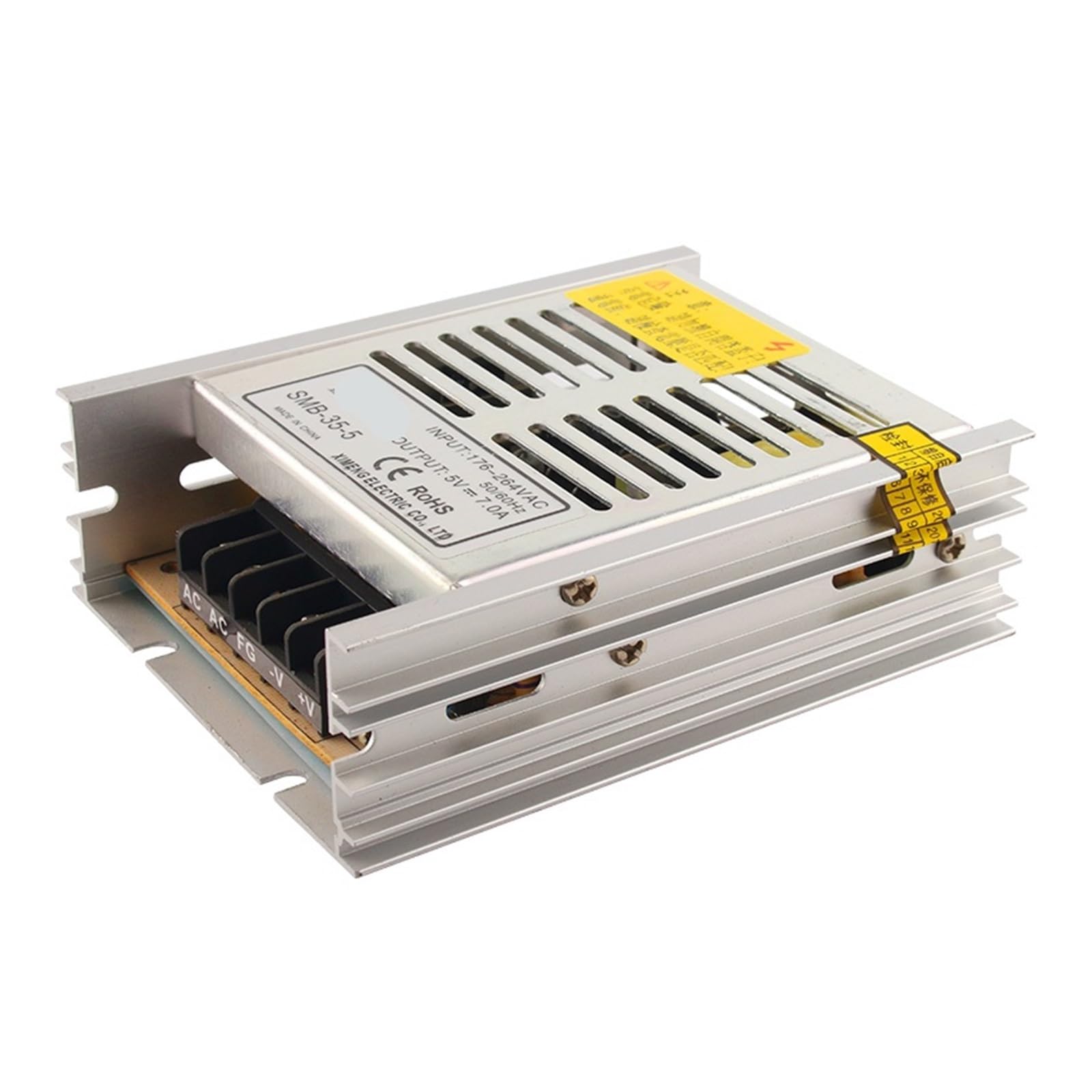 PWANUIGTE SMB-35-5 35W 5VDC Output Switching Power Supply 110V/220V AC Input Small Volume Thin(85-132VAC Input)