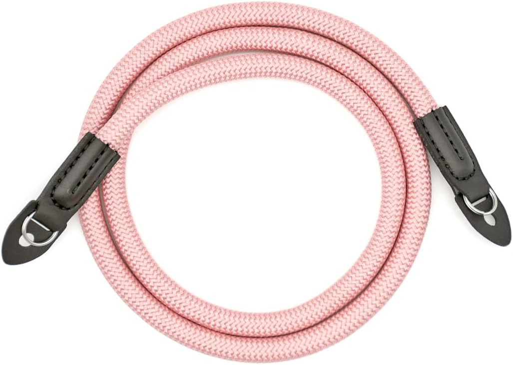 Camera Strap Vintage 100cm Nylon Climbing Rope Camera Neck Shoulder Strap for Micro Single and DSLR Camera(Rose Gold) - Image 2