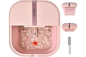 Beinilai Foot Bath Spa Collapsible Portable Home Foot Soak Treatment for Stress Relief and Relaxation