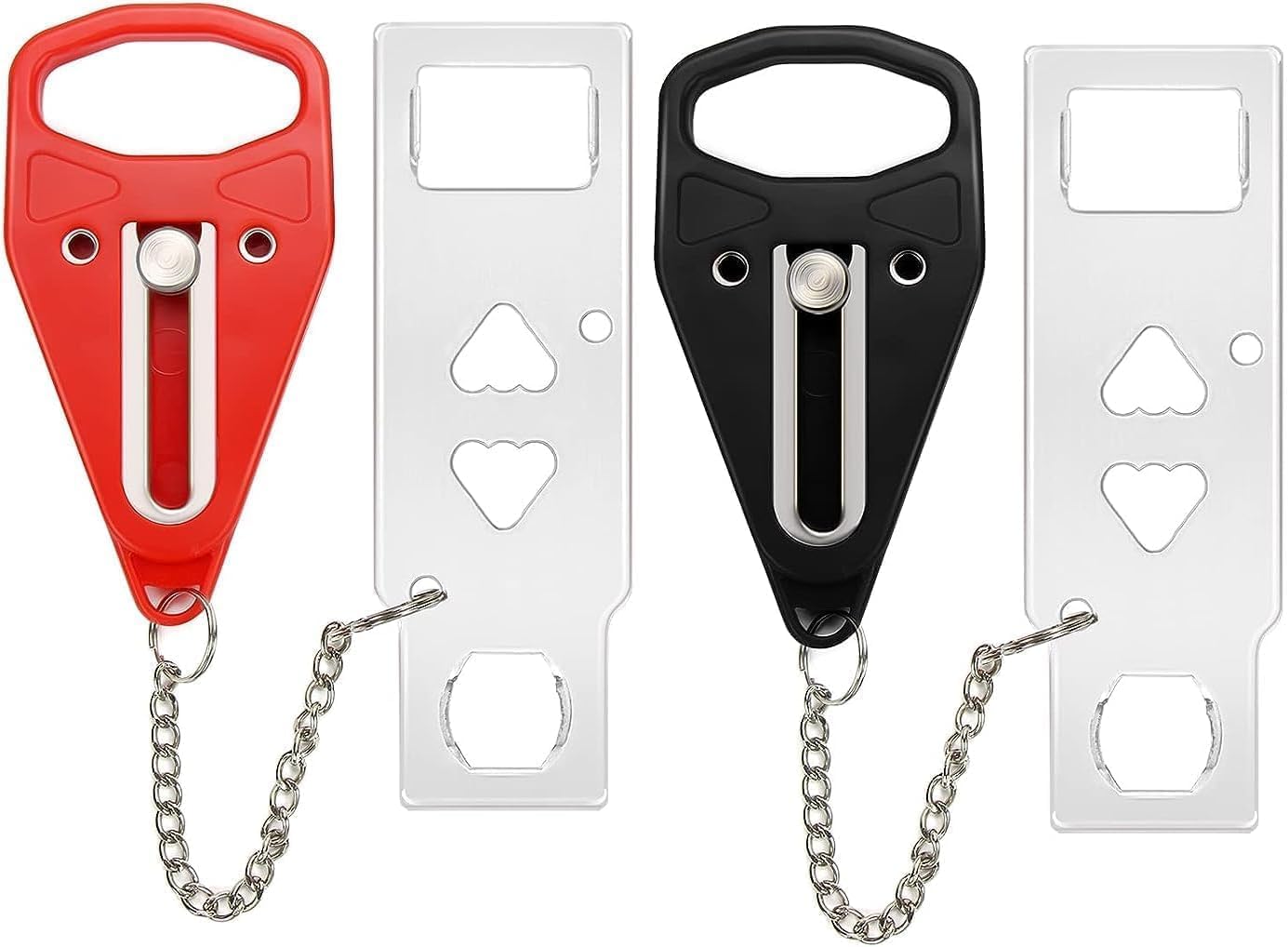 2 Pack Portable Door Lock,Extra Lock for Additional Privacy and Safety in Home,Hotel and Apartment,Prevent Unauthorized Entry,Protect Family Security in Traveling,Home,Bedroom,Hotel,Apartment