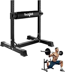 Yes4All Bulgarian Split Squat Stand, Single Leg Squat Roller, Single