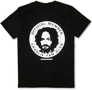 チャールズマンソン Charles Manson メンズ プリントTシャツ 夏服 半袖 ロゴTシャツ 男女兼用