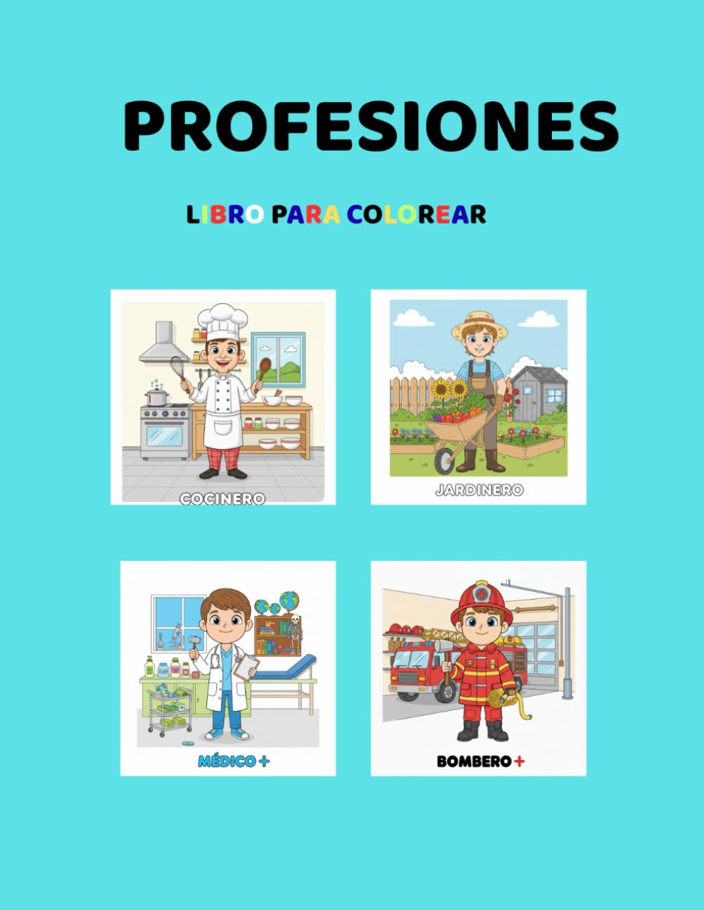 PROFESIONES: LIBRO PARA COLOREAR