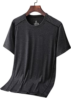 FORKIS Mens t shirt Large Size 6Xl 7Xl 8Xl Mens T Shirt Breathable Quick Drying Cool Summer T-Shirts Sporting Outdoor Ice Silk Tee Tops