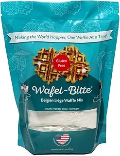 Wafel-Bitte Gluten-Free Belgian Liege Waffle Mix with Imported Belgian Pearl Sugar - 19.2 Ounce (Pack of 1)