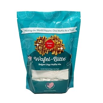 Wafel-Bitte Gluten-Free Belgian Liege Waffle Mix with Imported Belgian Pearl Sugar - 19.2 Ounce Pack of 1