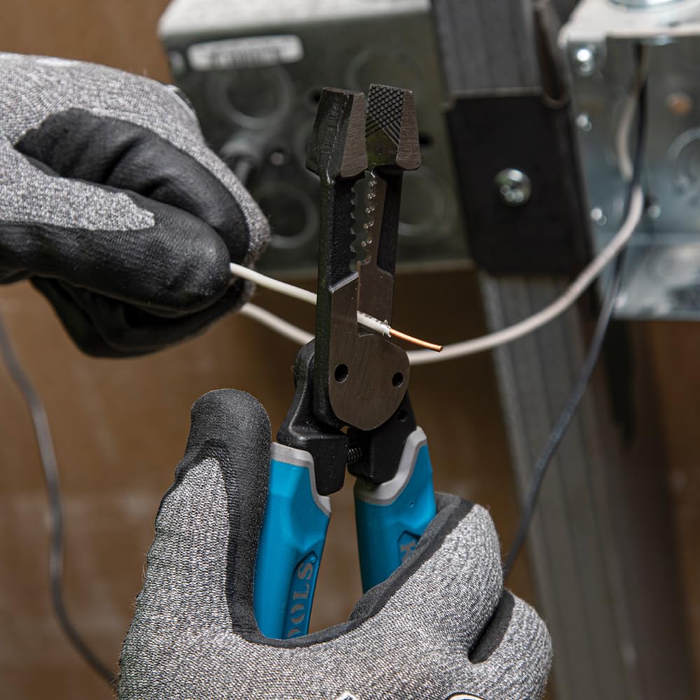Klein Tools K12035 Klein-Kurve Nożyce do drutu, wytrzymałe narzędzie do ściągania izolacji