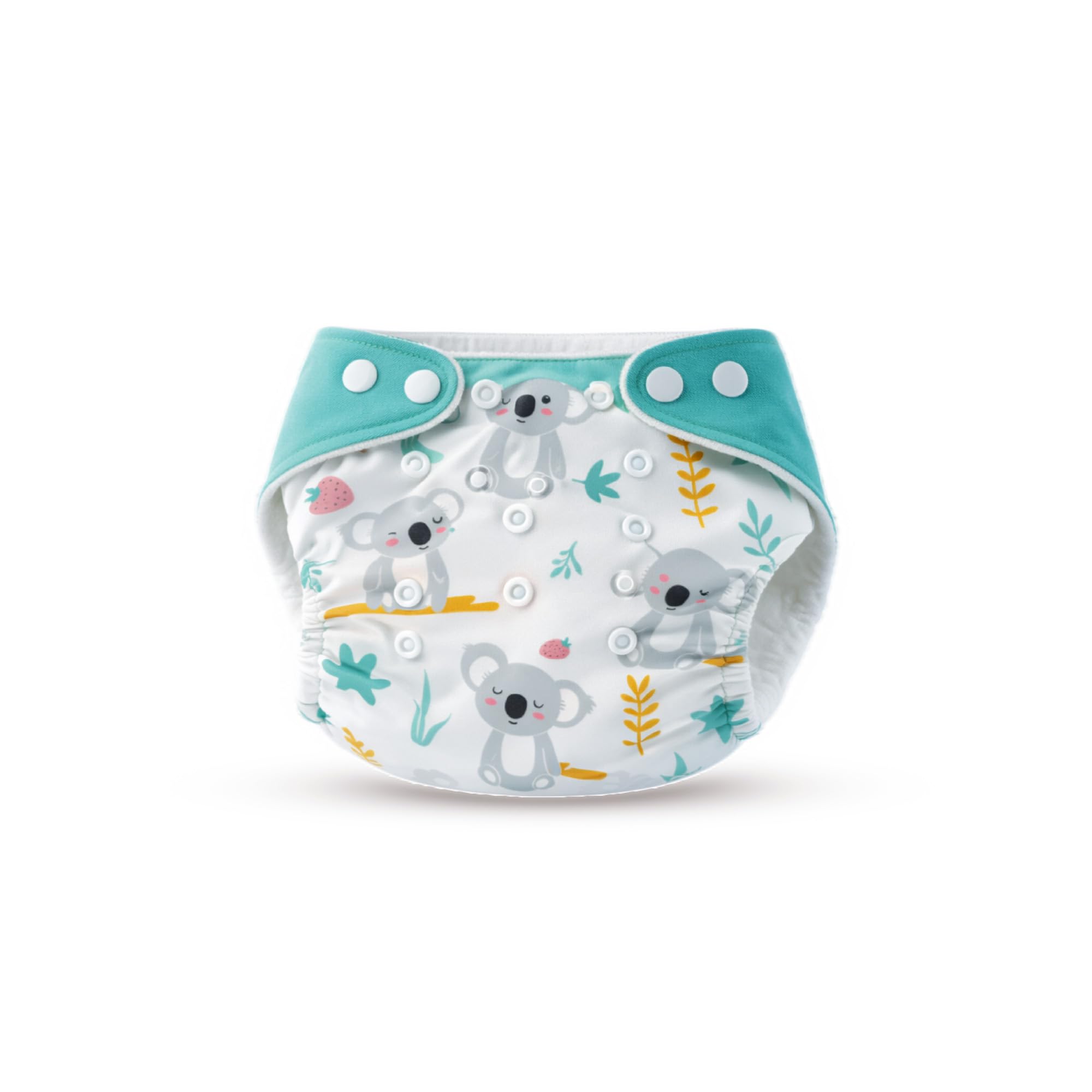Reusable Cloth Diaper for Babies | Koala Forest Print | 6-Layer Ultra Absorbent Insert | Leakproof Pocket Diaper | Adjustable 3M–3Y | Washable Eco-Friendly | Pack of 1-image-33