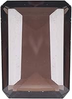 Vista 1 de GEMHUB Aproximadamente 90.00 a 100.00 quilates de topacio ahumado brasileño con forma de esmeralda en la parte superior de piedras preciosas sueltas