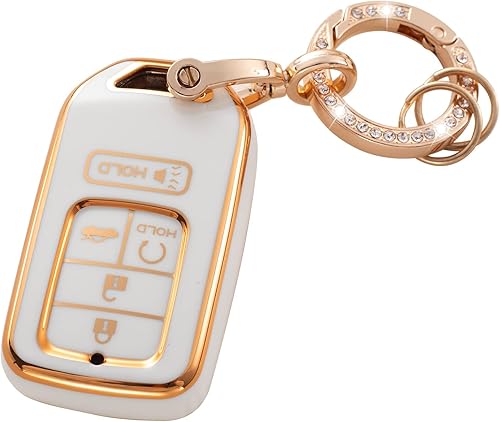 RUABIBAN Funda para llavero compatible con Honda, funda de protecciĂłn de TPU suave para Honda Accord Civic CRV Pilot Odyssey Smart Key Holder RUABIBAN Funda para llavero compatible con Honda, funda de protecciĂłn de TPU suave para Honda Accord Civic CRV Pilot Odyssey Smart Key Holder