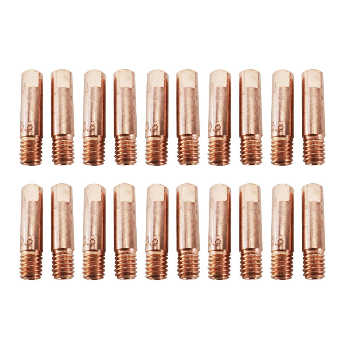TywelMaster 15AK 24KD 36KD Contact Tips Nozzles Holders Swan Neck MIG Torch/Gun Consumables for Euro Style MIG MAG Welding Torches (15AK 0.8mm Tip 20pcs CuCrZr)