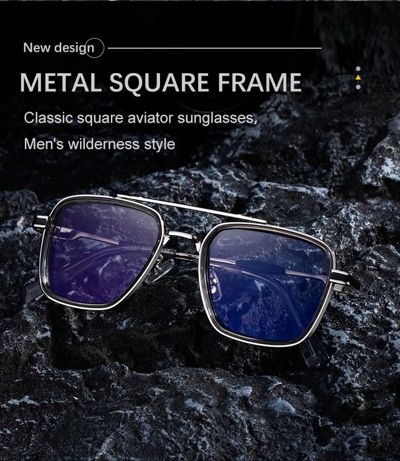 2025 New men's frame sunglasses - Old European style - Outside UV400 bleaching rating - Old timeglasses3