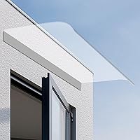 Vista 10 de Toldo con dosel, protección UV contra la lluvia y la nieve, refugio contra la lluvia, toldo de mantenimiento gratuito con cubierta transparente