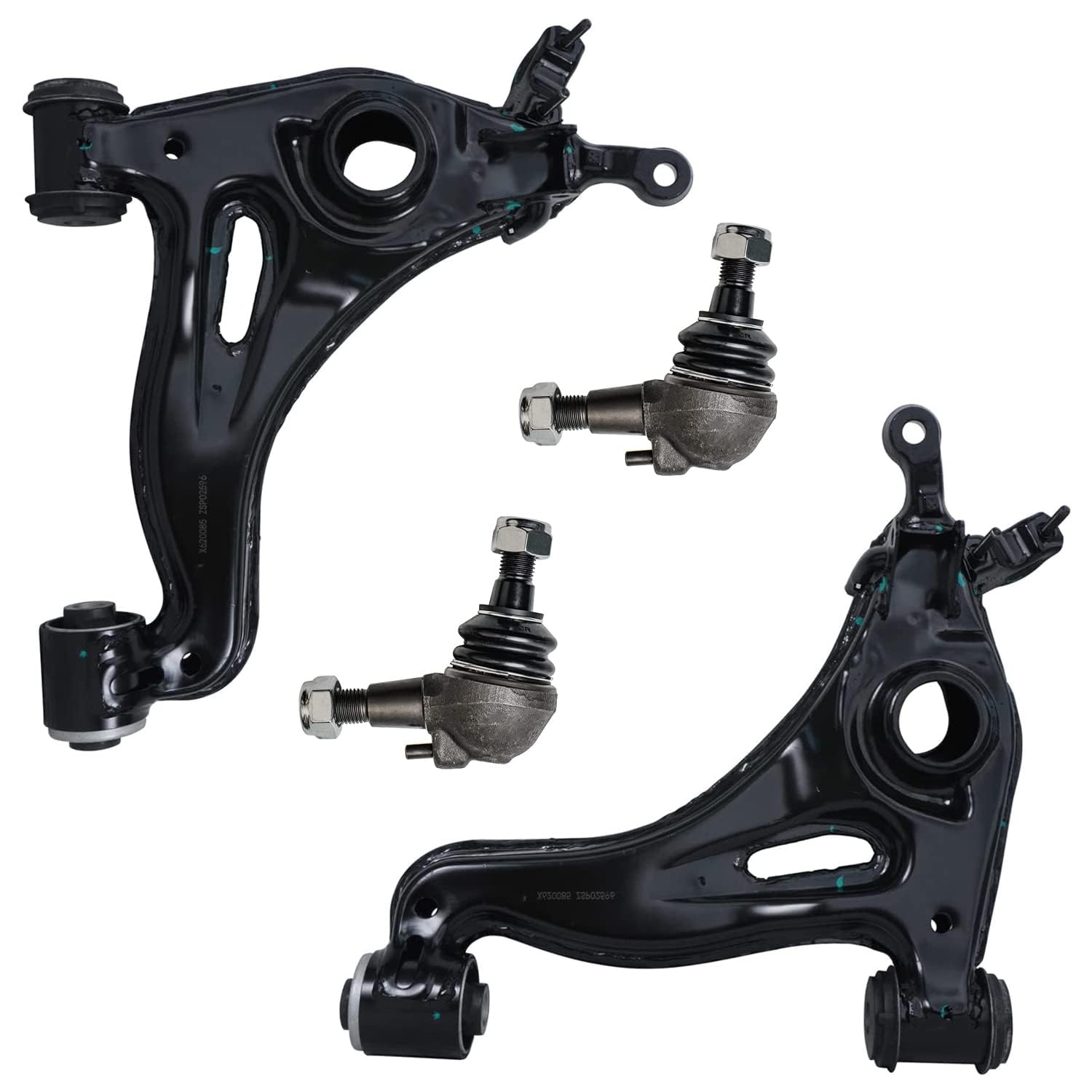 Detroit Axle - 4pc Front End Control Arms Kit for Mercedes-Benz C280 C230