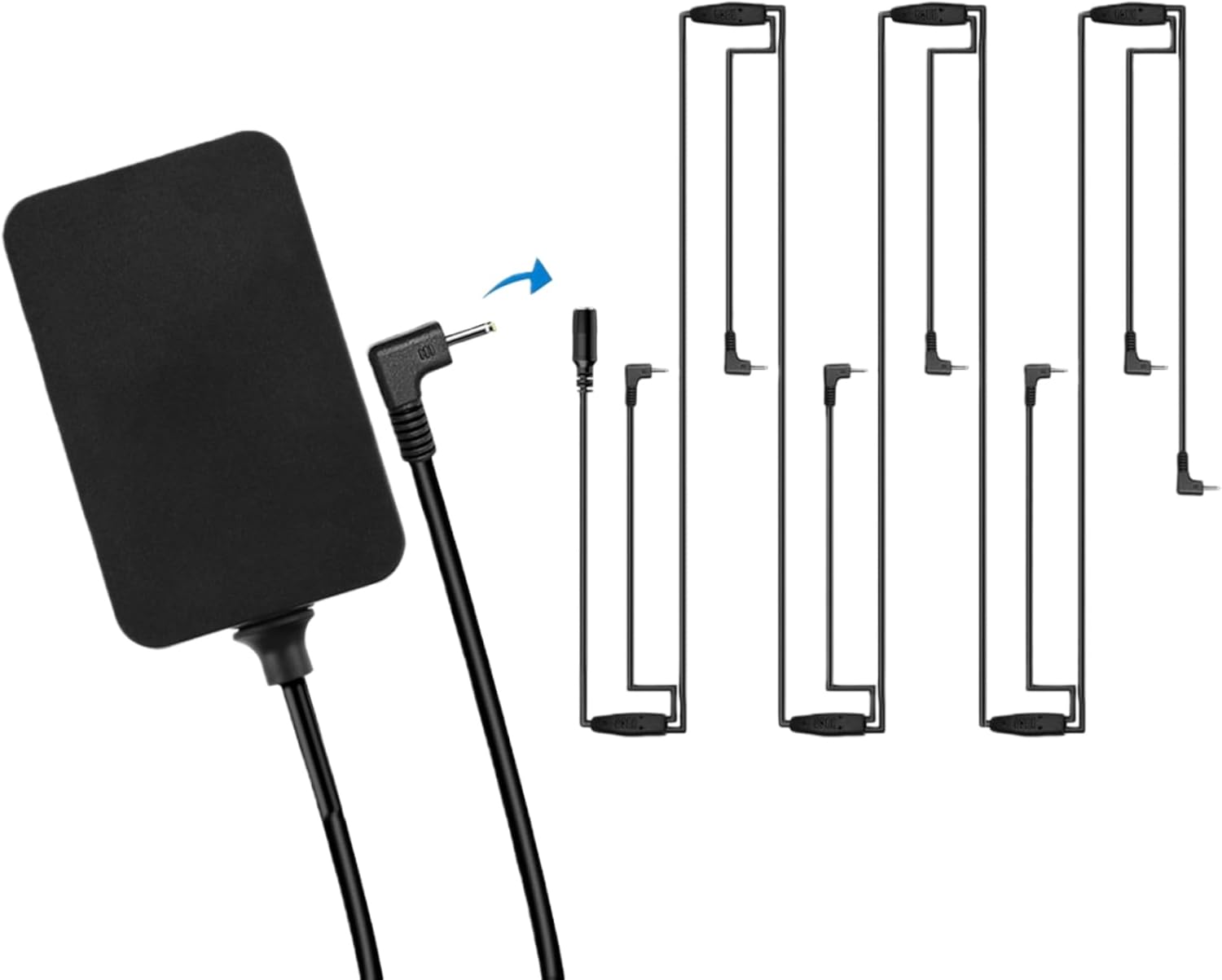 for Hallmark Keepsake Power Cord, Compatible with Hallmark Storytellers and Magic Keepsake Ornaments Christmas Ornaments Power, 7 Plug Power Adapter 4.9FT + 10FT Cable