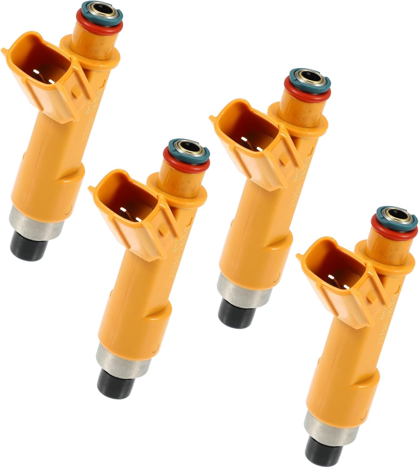 Car Fuel Injector Nozzle Replace for Toyota Camry 2.4L 2003-2010 23250-28060 - Pack of 4 Orange Benefit
