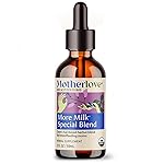 Motherlove More Milk Special Blend (2 Ounce Tincture) Herbal Lactation Supplement w/Goats Rue to Build Breast Tissue & Support Breast Milk Supply-USDA Certified Organic, Vegan, Kosher, Soy-Free